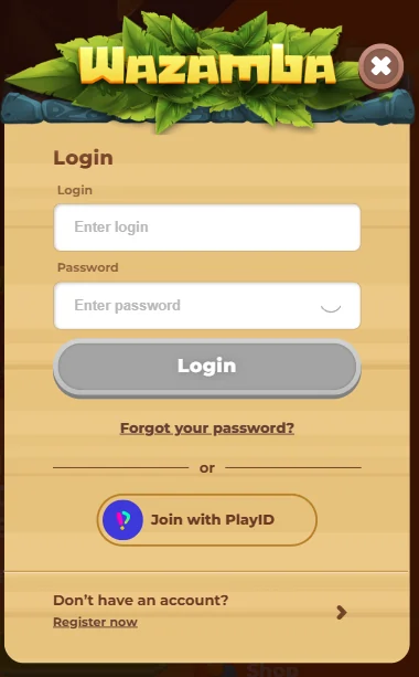 Rejestracja w Wazamba Casino